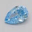 0.51 Ct. Fancy Blue Pear Lab Grown Diamond