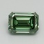 0.93 Ct. Fancy Vivid Green Emerald Lab Grown Diamond
