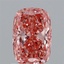 1.59 Ct. Fancy Vivid Pink Cushion Lab Grown Diamond