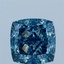 2.66 Ct. Fancy Vivid Blue Cushion Lab Grown Diamond