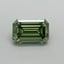 0.45 Ct. Fancy Vivid Green Emerald Lab Grown Diamond