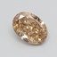 0.31 Ct. Light  Brown Oval Lab Grown Diamond