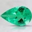 10.8x6.7mm Pear Colombian Emerald