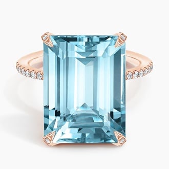 Festivity Sky Blue Topaz and Diamond Cocktail Ring