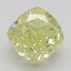 1.01 Ct. Fancy Intense Yellow Cushion Diamond