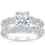 18K White Gold Jardiniere Diamond Ring (1/2 ct. tw.) with Olivetta Diamond Ring