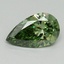 0.93 Ct. Fancy Vivid Green Pear Lab Grown Diamond