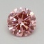 0.42 Ct. Fancy Vivid Pink Round Lab Grown Diamond