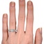 The Ardboe Ring, smallzoomed in top view on a hand