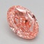 1.51 Ct. Fancy Vivid Pink Oval Lab Grown Diamond