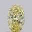 0.72 Ct. Fancy Yellow Oval Lab Grown Diamond