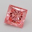 1.08 Ct. Fancy Vivid Pink Princess Lab Grown Diamond