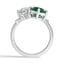 Bypass Lab Emerald and Lab Diamond Ring, smallview