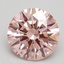 1.62 Ct. Fancy Intense Pink Round Lab Grown Diamond