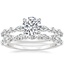 18K White Gold Versailles Hidden Halo Diamond Ring with Versailles Diamond Ring (3/8 ct. tw.)