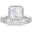 18KW Moissanite Vienna Diamond Bridal Set (1/2 ct. tw.), smalltop view