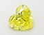 3.84 Ct. Fancy Vivid Yellow Heart Lab Grown Diamond