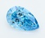 3.09 Ct. Fancy Vivid  Blue Pear Lab Grown Diamond