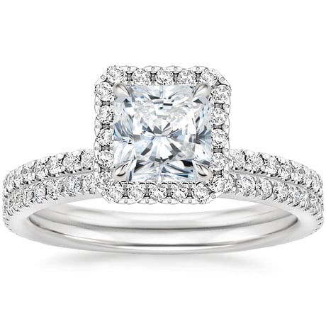 18K White Gold Waverly Diamond Bridal Set (2/3 ct. tw.)