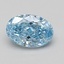 1.57 Ct. Fancy Vivid Blue Oval Lab Grown Diamond