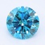 2.01 Ct. Fancy Vivid Blue Round Lab Grown Diamond