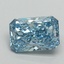 1.25 Ct. Fancy Vivid Blue Radiant Lab Grown Diamond