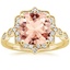 18K Yellow Gold Cadenza Halo Diamond Ring, smalltop view