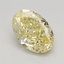 1.57 Ct. Fancy Intense Yellow Oval Lab Grown Diamond
