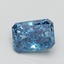 1.55 Ct. Fancy Vivid Blue Radiant Lab Grown Diamond