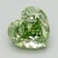 1.61 Ct. Fancy Green Heart Lab Grown Diamond