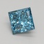 1.52 Ct. Fancy Vivid Blue Princess Lab Grown Diamond
