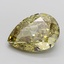 7.07 Ct. Fancy Intense Greyish Yellow Pear Lab Grown Diamond