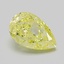 1.10 Ct. Fancy Intense Yellow Pear Lab Grown Diamond