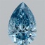 1.05 Ct. Fancy Vivid Blue Pear Lab Grown Diamond