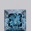 2.14 Ct. Fancy Vivid Greenish Blue Princess Lab Grown Diamond