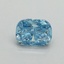 0.50 Ct. Fancy Vivid Blue Cushion Lab Grown Diamond