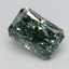 1.72 Ct. Fancy Vivid Green Radiant Lab Grown Diamond