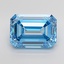 5.04 Ct. Fancy Vivid None Blue Emerald Lab Grown Diamond