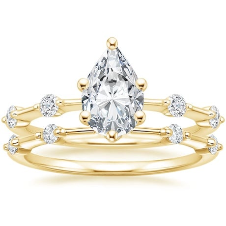 18K Yellow Gold Aimee Diamond Bridal Set