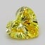 1.23 Ct. Fancy Intense  Yellow Heart Lab Grown Diamond