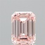 1.54 Ct. Fancy Intense Pink Emerald Lab Grown Diamond