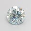 1.20 Ct. Fancy Greenish Blue Round Lab Grown Diamond
