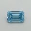 0.40 Ct. Fancy Vivid Blue Emerald Lab Grown Diamond