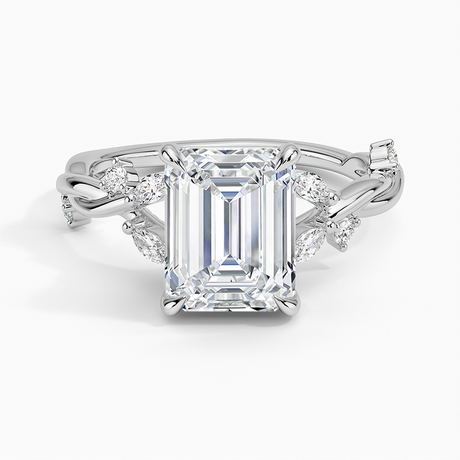 Platinum Azalea Twist Diamond Ring