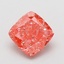 1.10 Ct. Fancy Vivid Pink Cushion Lab Grown Diamond