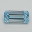 1.01 Ct. Fancy Intense Blue Emerald Lab Grown Diamond