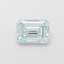 1.43 Ct. Fancy Blue Green Emerald Lab Grown Diamond