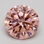 2.00 Ct. Fancy Intense Pink Round Lab Grown Diamond