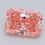 1.32 Ct. Fancy Vivid  Pink Radiant Lab Grown Diamond