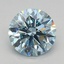 1.51 Ct. Fancy Vivid Blue Round Lab Grown Diamond
